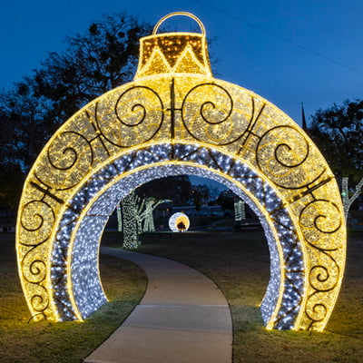 Lighted Ornament Arches