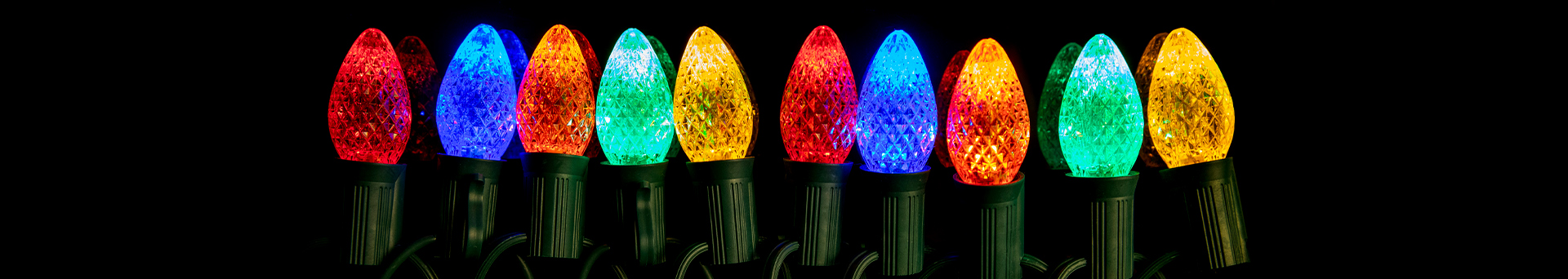 C7 SMD LED Bulbs - Faceted Twinkle - Latest Generation LED Bulbs