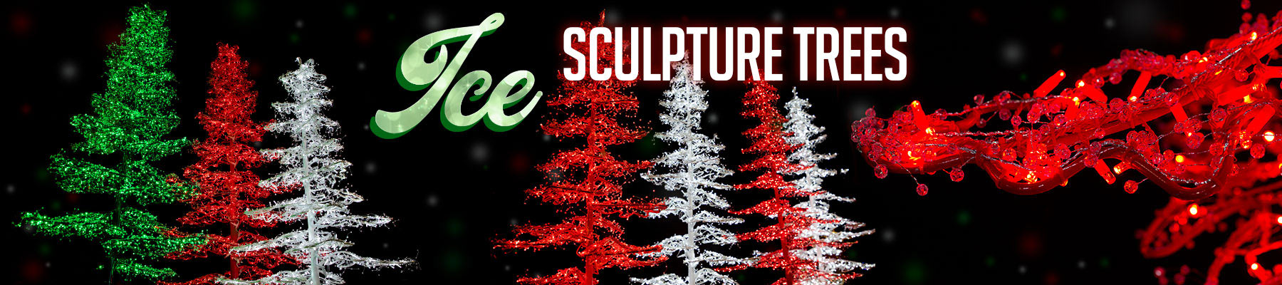 Ice Sculpture Christmas Tree