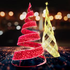 Commercial Christmas Spiral Trees