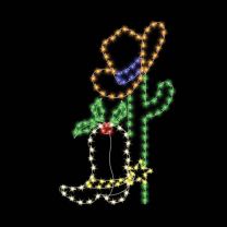7' Cactus with Cowboy Hat & Boot