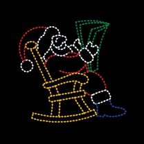 9' x 8' Santa Reading