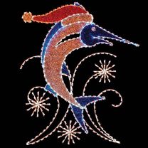 9' Glitter Mesh Marlin