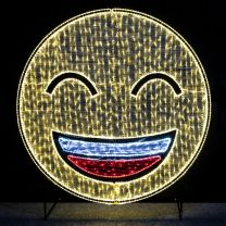 6' 2D LED Emoji Smiling