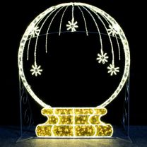 9' 2D Snow globe Photo Op Frame