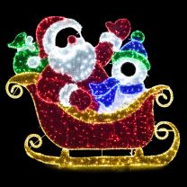  Snowman and Sleigh - Photo Op Display