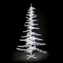12' Ice Sculpture Christmas Tree - Pure White
