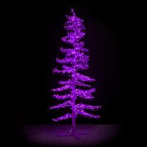 9' Ice Sculpture Christmas Tree - Purple