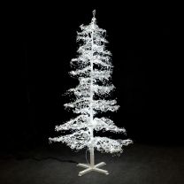 9' Ice Sculpture Christmas Tree - Pure White