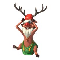 4.6' Santa Reindeer