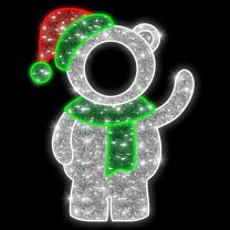 5' 2D LED Baby Bear - Photo Op Display