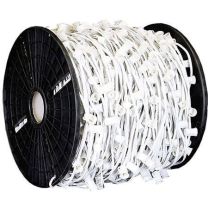 C9 Cord, 18" Spacing, White Wire, SPT-2, 1000'