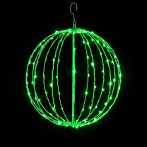 18" Foldable Sphere - LED Micro-Drop - Green - Consumer Grade