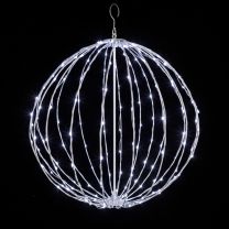 24" Foldable Sphere - LED Micro-Drop - Cool White - Consumer Grade