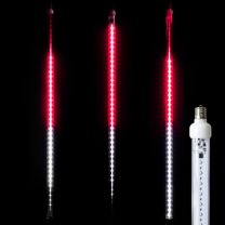 36" LED Falling Snow Tube - Red and Pure White - Pro Christmas™