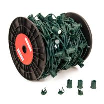LITE-NETICS C9 Cord Green Wire - 15" Spacing - SPT-1 - 250'