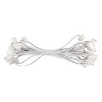 C9 Cord, 12" Spacing, White Wire, SPT-1, 25'