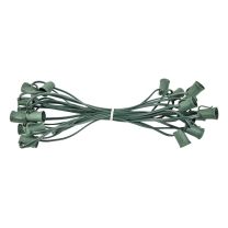 C9 Cord, 15" Spacing, Green Wire, SPT-1, 25'