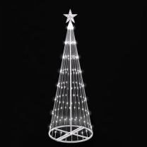 9' LED Light Show Tree-Cool White