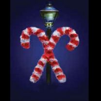 3.5' Candy Canes Christmas Lamp Post