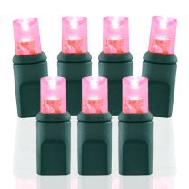 Pro Christmas 5mm Wide Angle Conical 100 Lights Pink