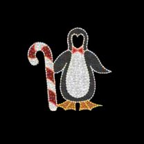 Penguin with Candy Cane