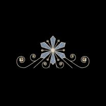 Snowflake Centerpiece with Ornamentation