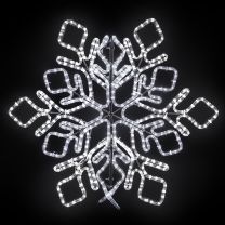 36" Star Snowflake - Pure White