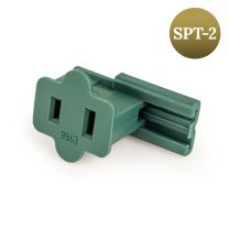 18/2 Female Slide On Vampire Plug, SPT-2, Green, Breakaway Tab - Bag of 50