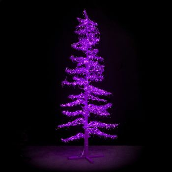 9' Ice Sculpture Christmas Tree - Purple