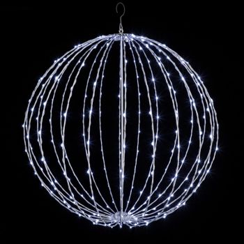 30" Foldable Sphere - LED Micro-Drop - Cool White - Consumer Grade