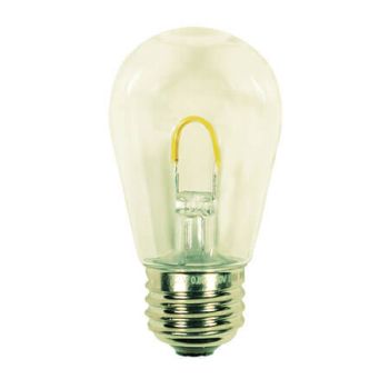 S14 LED U Shape Flexible Filament Bulb - Pro Christmas™ - 2600 Warm White – E26 Base - Box of 6