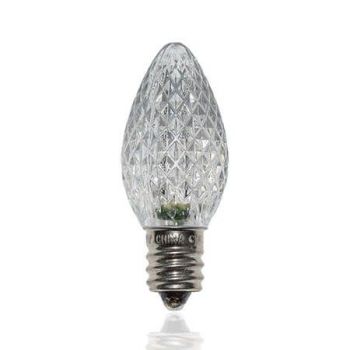 C7 SMD LED Retrofit Bulb - Twinkle - Cool White - Pro Christmas™ - Bag of 25