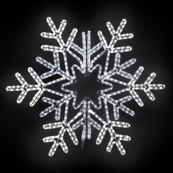 48" Vale Snowflake - Pure White