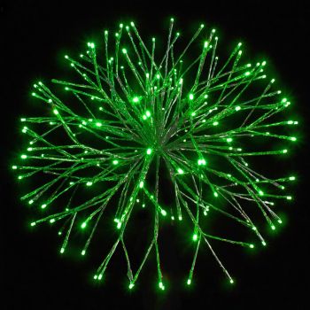 24" Green Twinkle Starburst - Green LED Lights