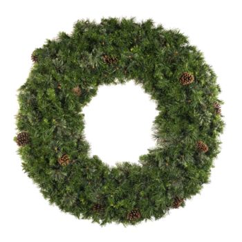 60" Deluxe Mixed Pine Wreath