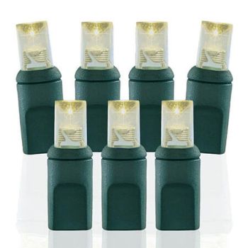 100 Light 5 mm Wide Angle Conical LED Christmas Lights