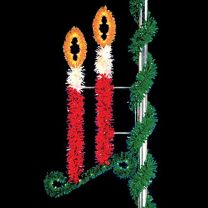 6' Double Candle Scroll, LED