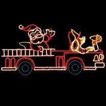 11' x 24' Santa's Firetruck, LED