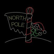 20' x 26' Animated North Pole and Waving Elf, LED