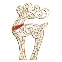10' LED Reindeer Icon - Warm White