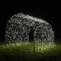 4' Walk Through Arch - Pure White - LED - Additional Color Options Available