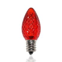 C7 SMD LED Retrofit Bulb - Red - Minleon - Bag of 25