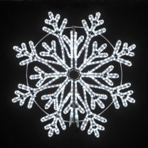 48" Frost Snowflake - Pure White