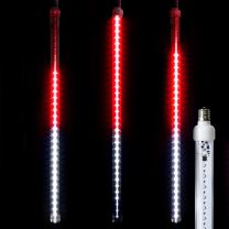 24" LED Falling Snow Tube - Red and Pure White - Pro Christmas™
