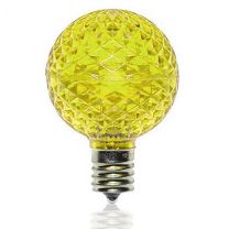 G50 SMD LED Retrofit Bulb - Yellow - C9 Base - Minleon - Bag of 10