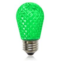 Pro Christmas - S14 LED Medium Base Retrofit Bulb - Green- Bag of 6