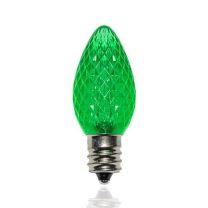 C7 SMD LED Retrofit Bulb - Green - Minleon - Bag of 25