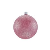 Glittered Christmas Ornaments, Mauve