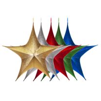 Foldable 3D Star - 44" - Metallic - 5 Colors Available